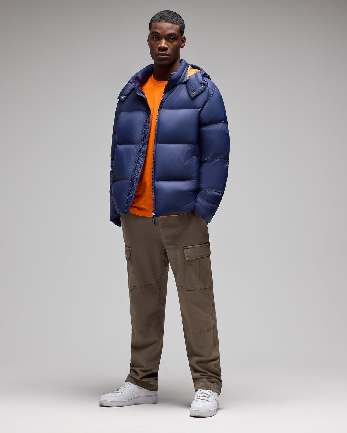 Contrast Bounce Jacket - Navy