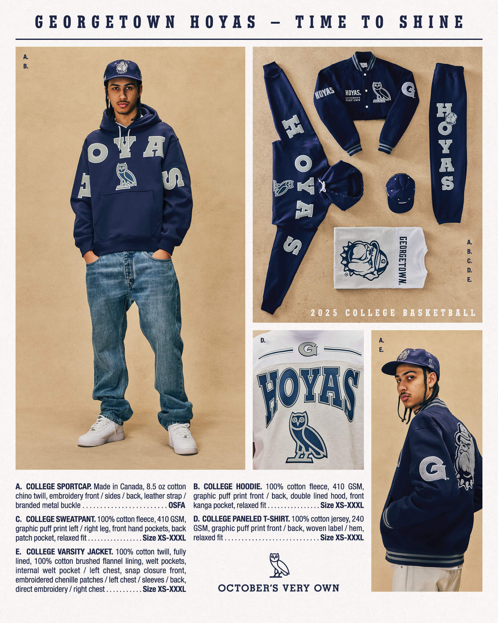 October's Very Own x College Basketball Georgetown Hoyas new page article