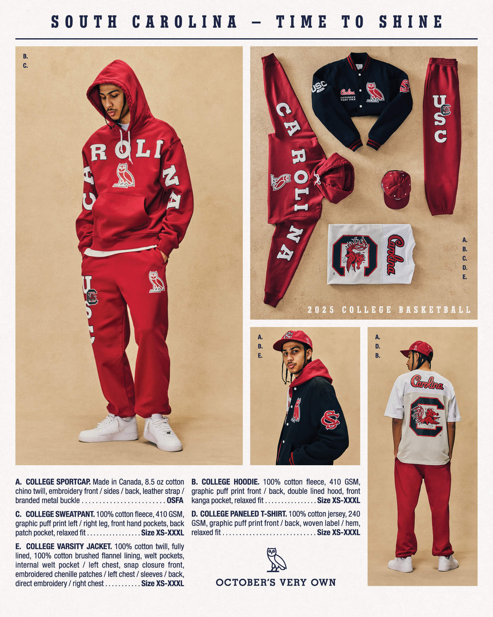 OVO x COLLEGE BASKETBALL – October's Very Own