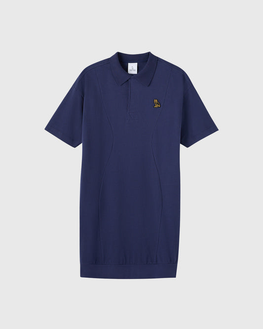 Heavy Weight Polo Dress - Navy