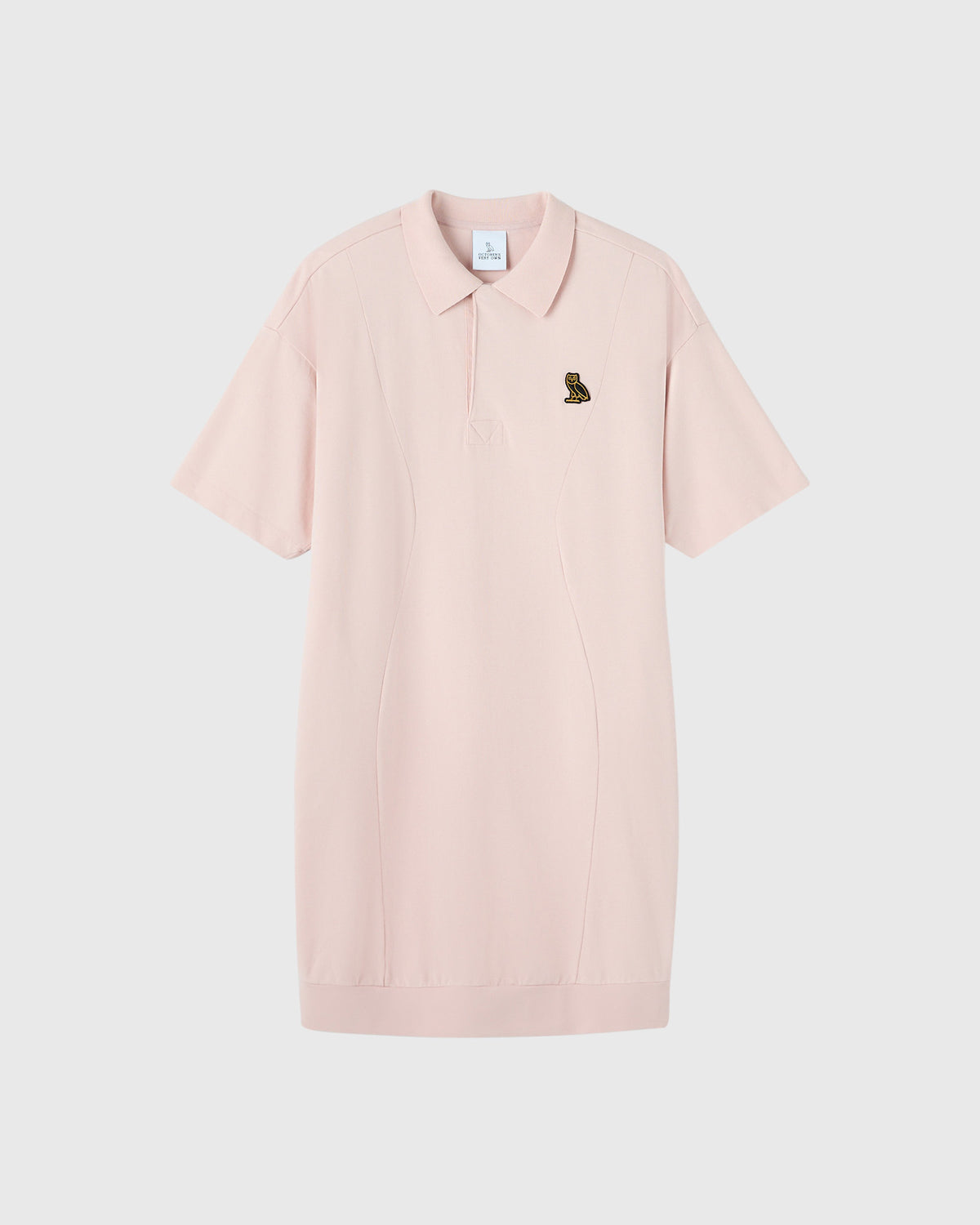 Heavy Weight Polo Dress - Muted Pink