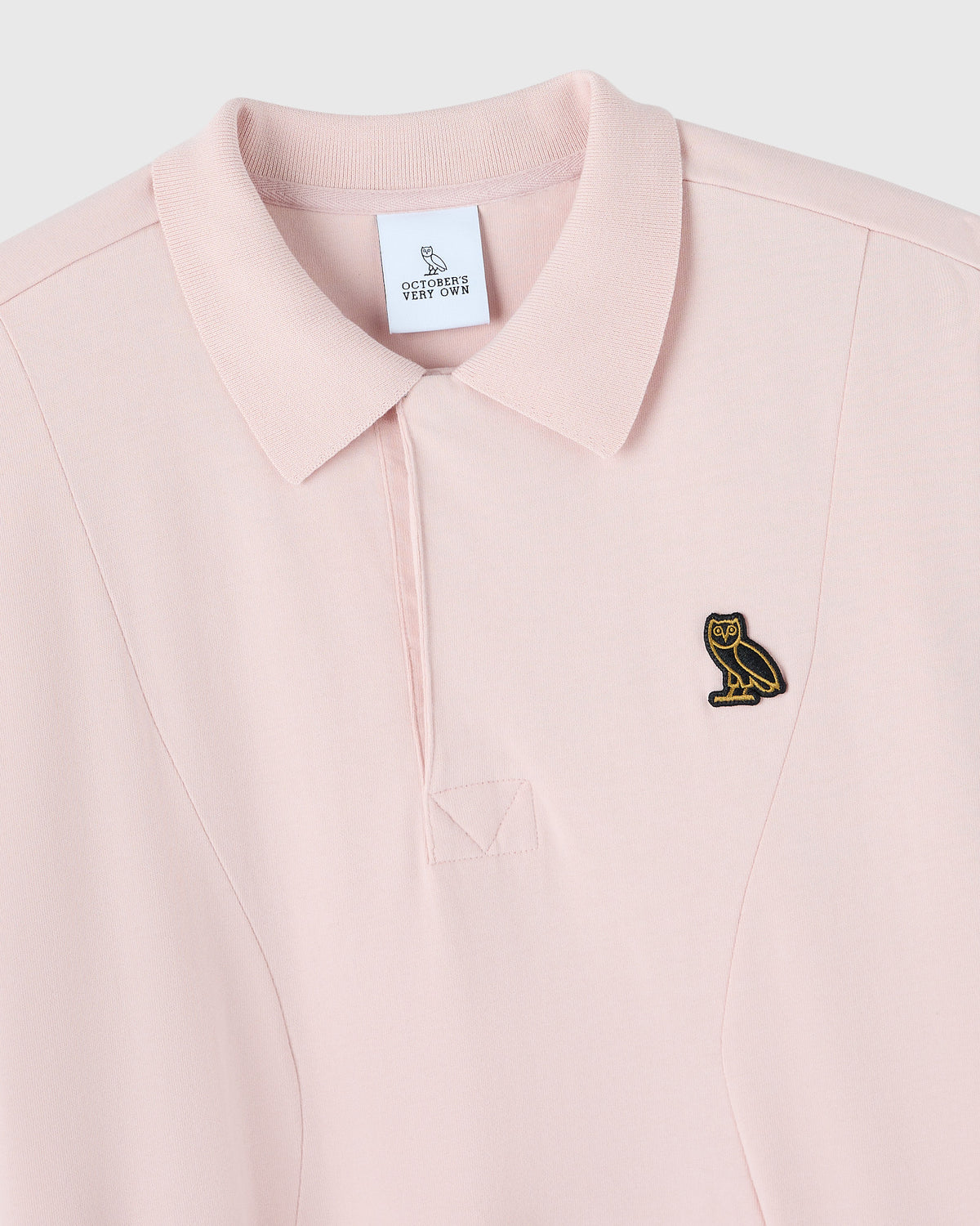 Heavy Weight Polo Dress - Muted Pink
