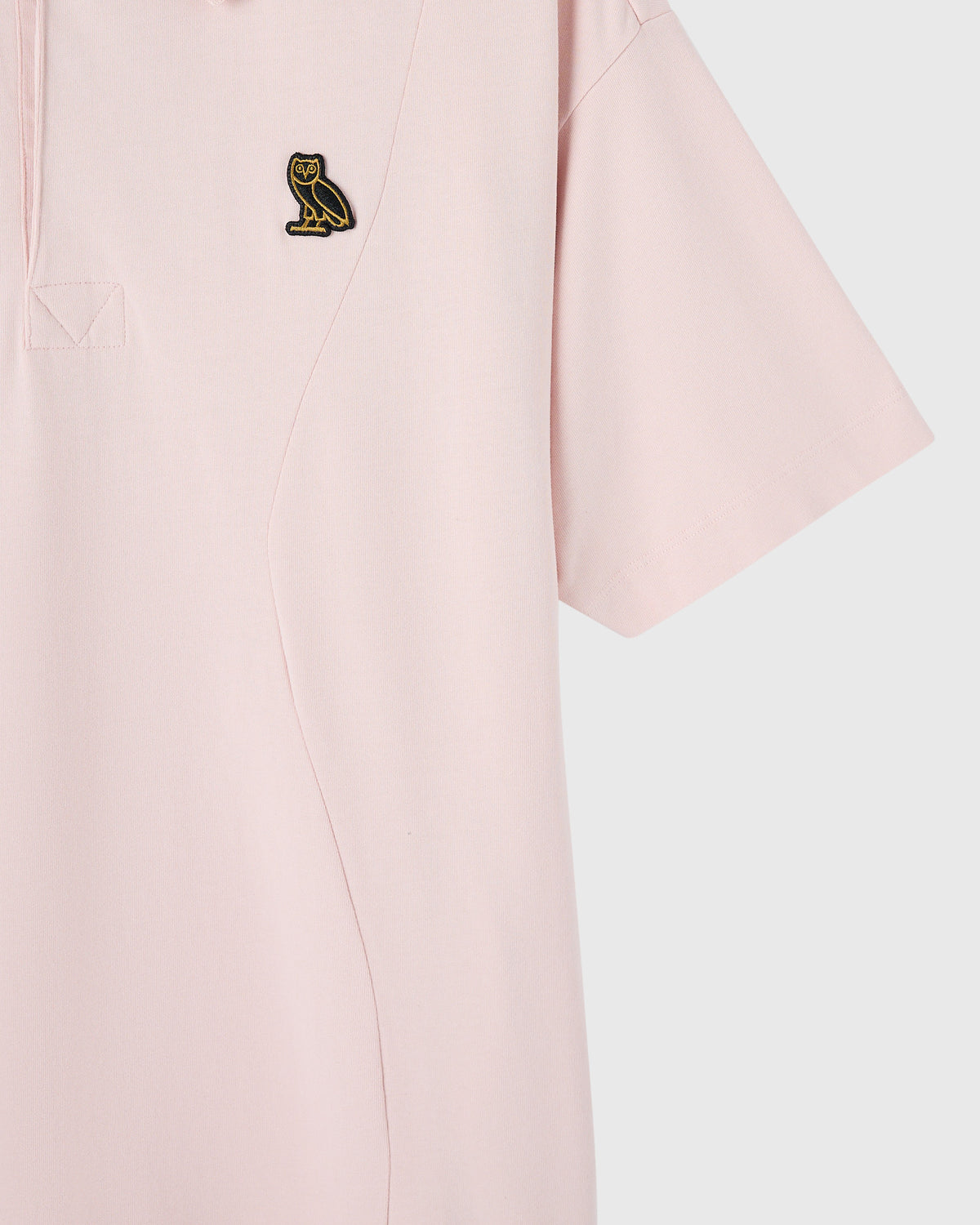 Heavy Weight Polo Dress - Muted Pink