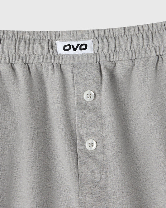 Lounge Boxer Short - Heather Grey