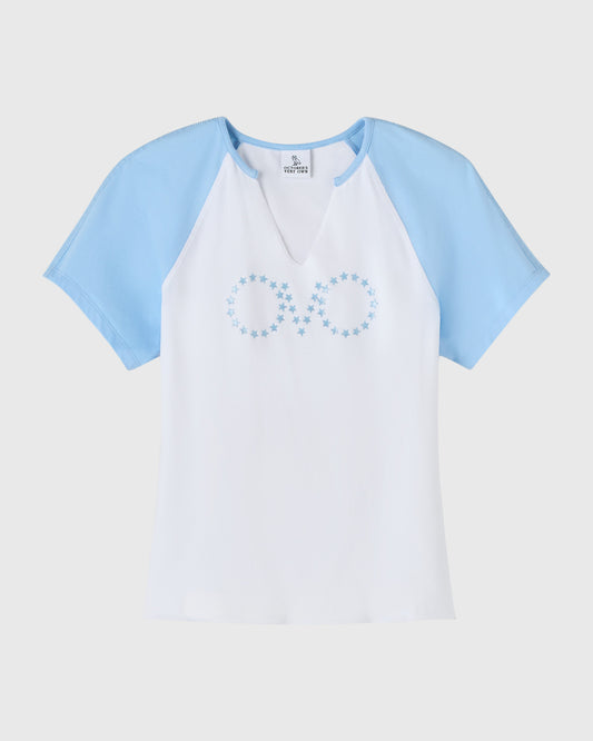 Glitter Tee - White