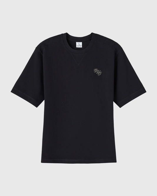Luxe Jersey Marigold Tee - Black