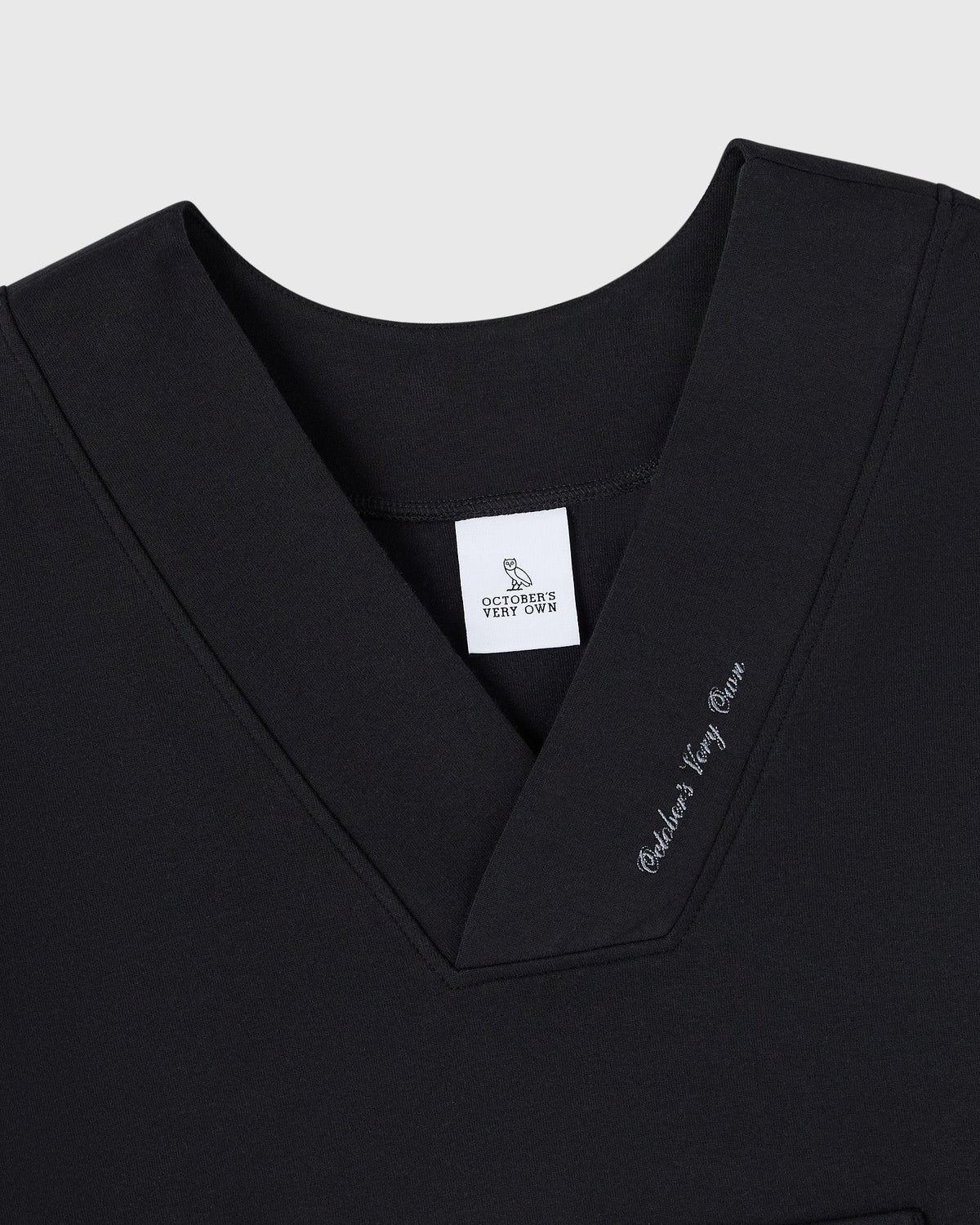 Luxe Knit Shawl Pullover - Black