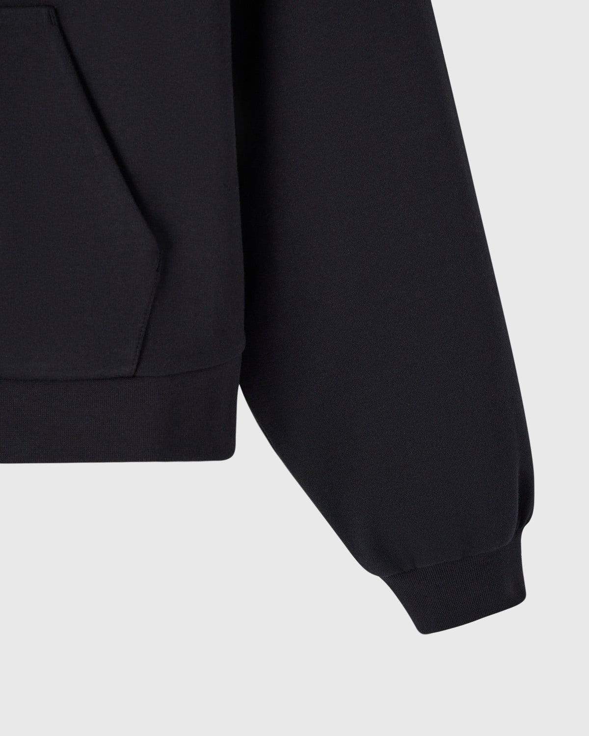 Luxe Knit Shawl Pullover - Black
