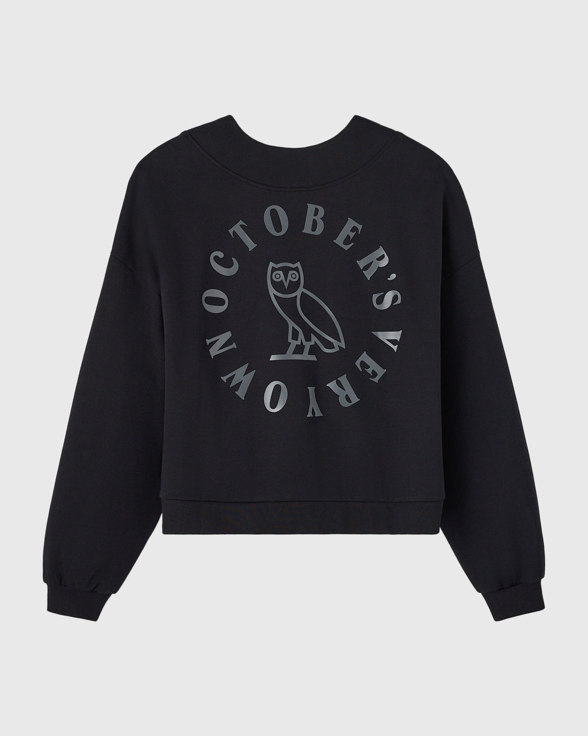 Luxe Knit Shawl Pullover - Black