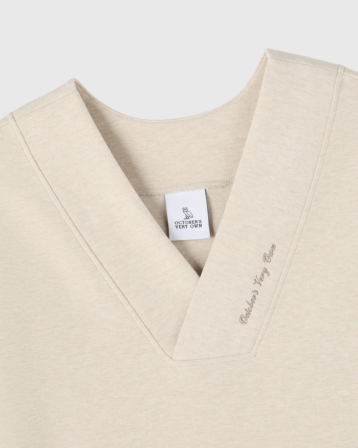 Pull à col châle double maille W - Gris chiné