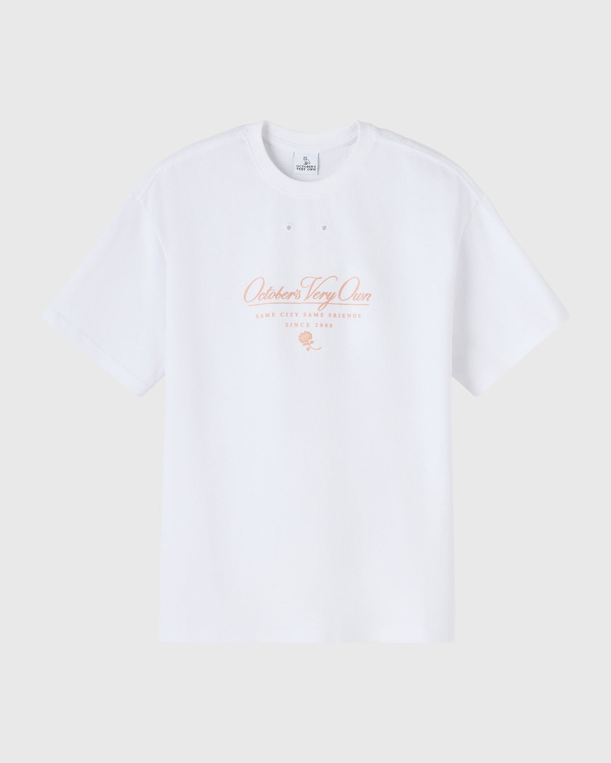 Script Tee - White