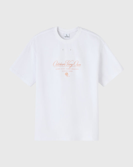 Script Tee - White