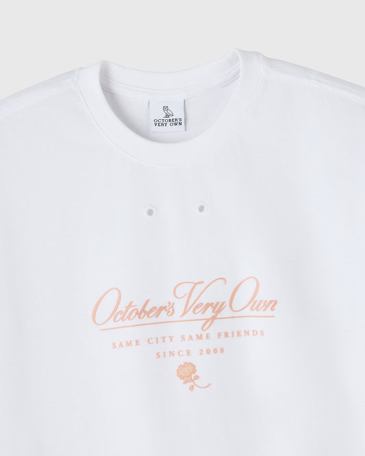 Script Tee - White
