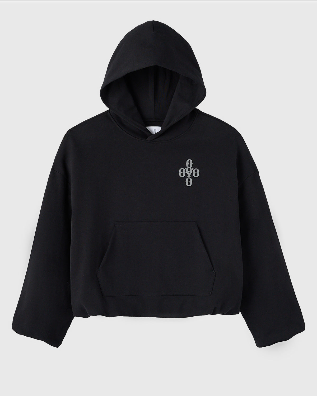 Luxe Knit Bubble Hoodie - Black
