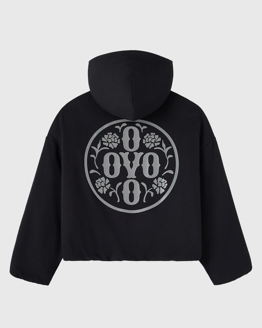 Luxe Knit Bubble Hoodie - Black