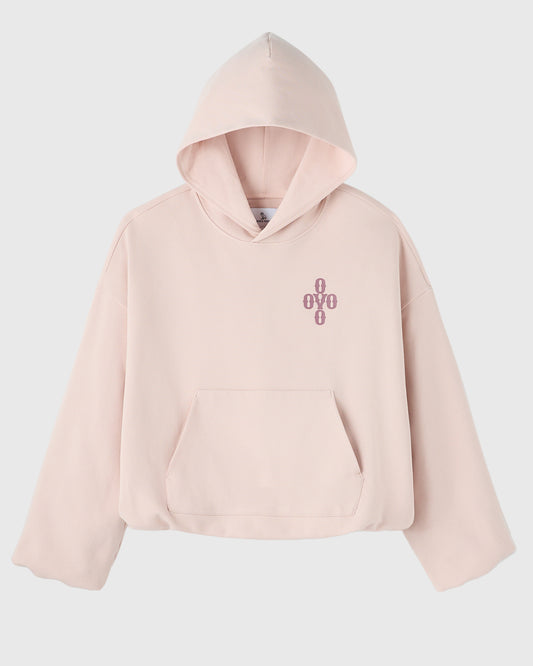Luxe Knit Bubble Hoodie - Muted Pink