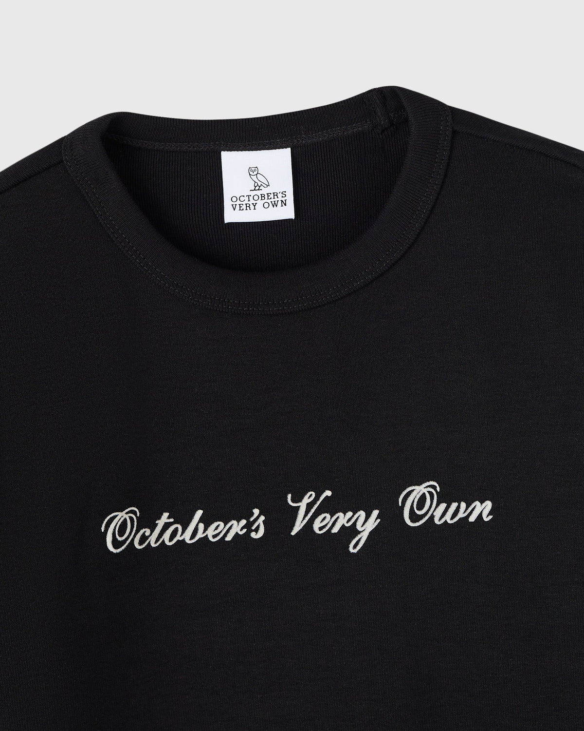 Script  Long-Sleeve Tee - Black