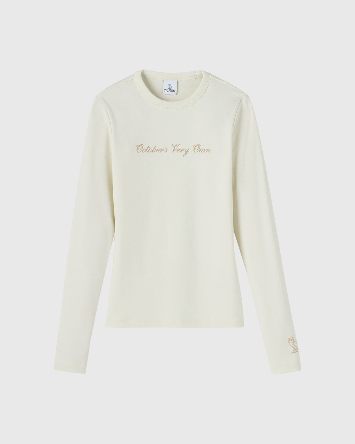 Script Long-Sleeve Tee - Cream