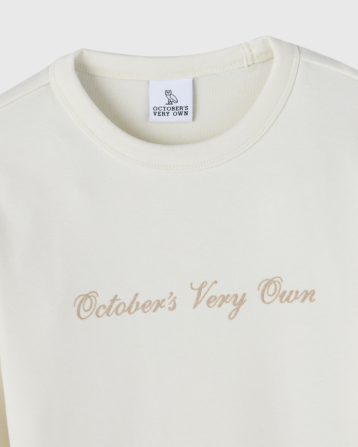 Script Long-Sleeve Tee - Cream