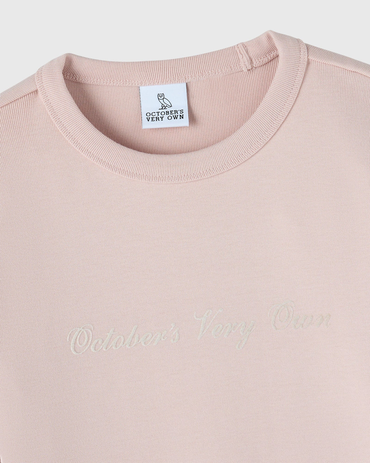 Script Long-Sleeve Tee - Muted Pink