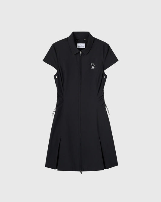 Collared Sport Dress - Black