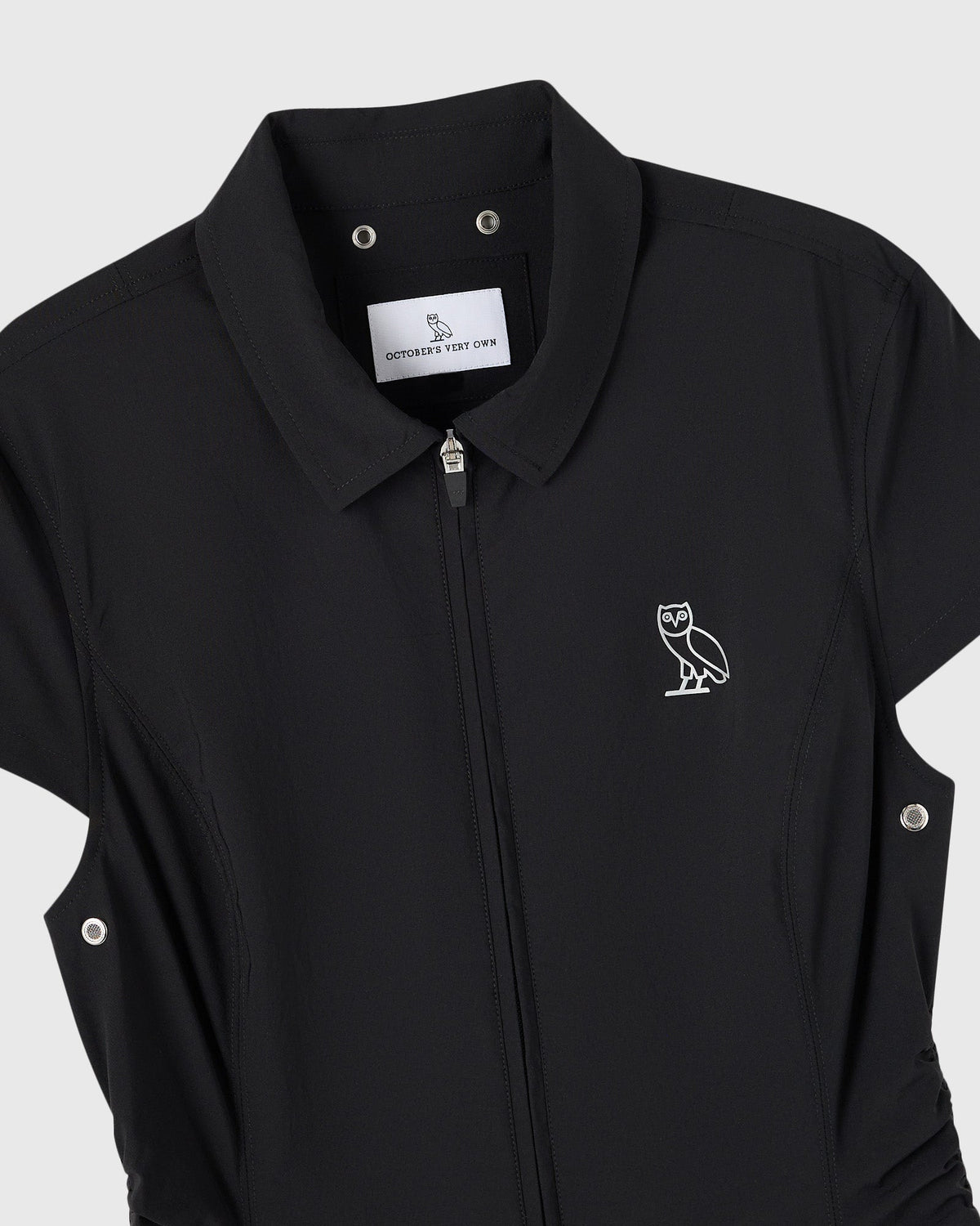 Collared Sport Dress - Black