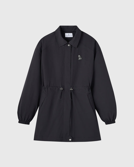 Tech Drawstring Jacket - Black