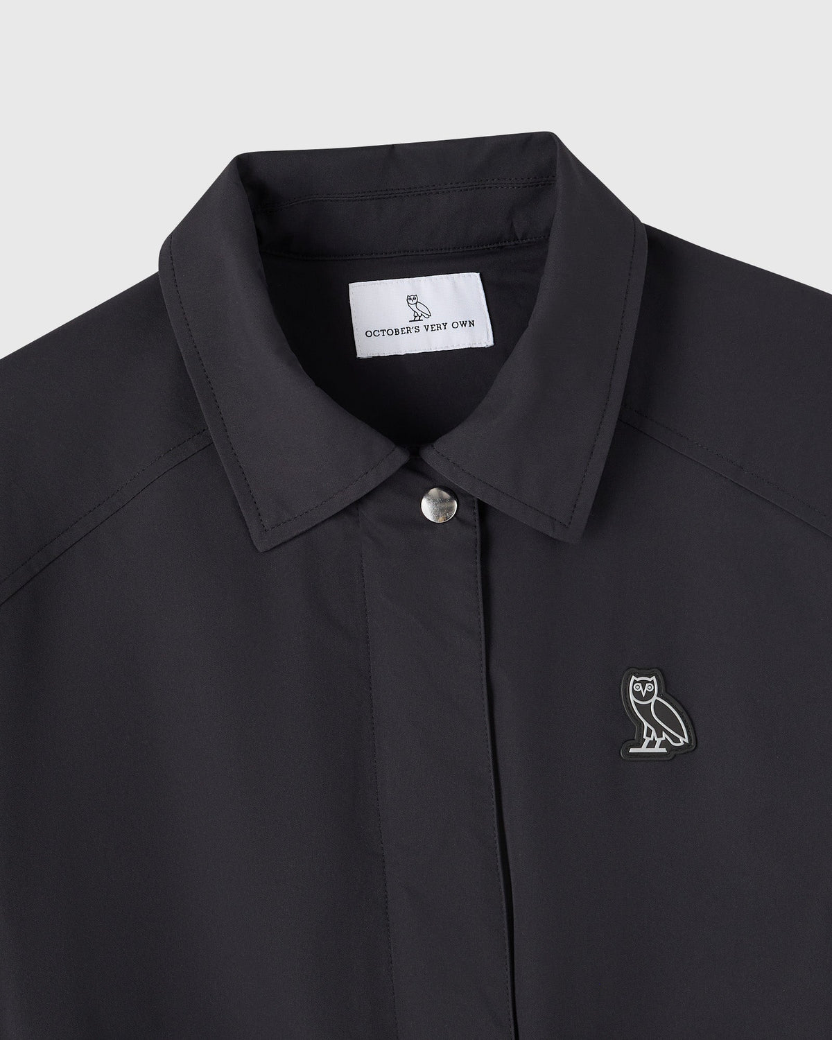 Tech Drawstring Jacket - Black