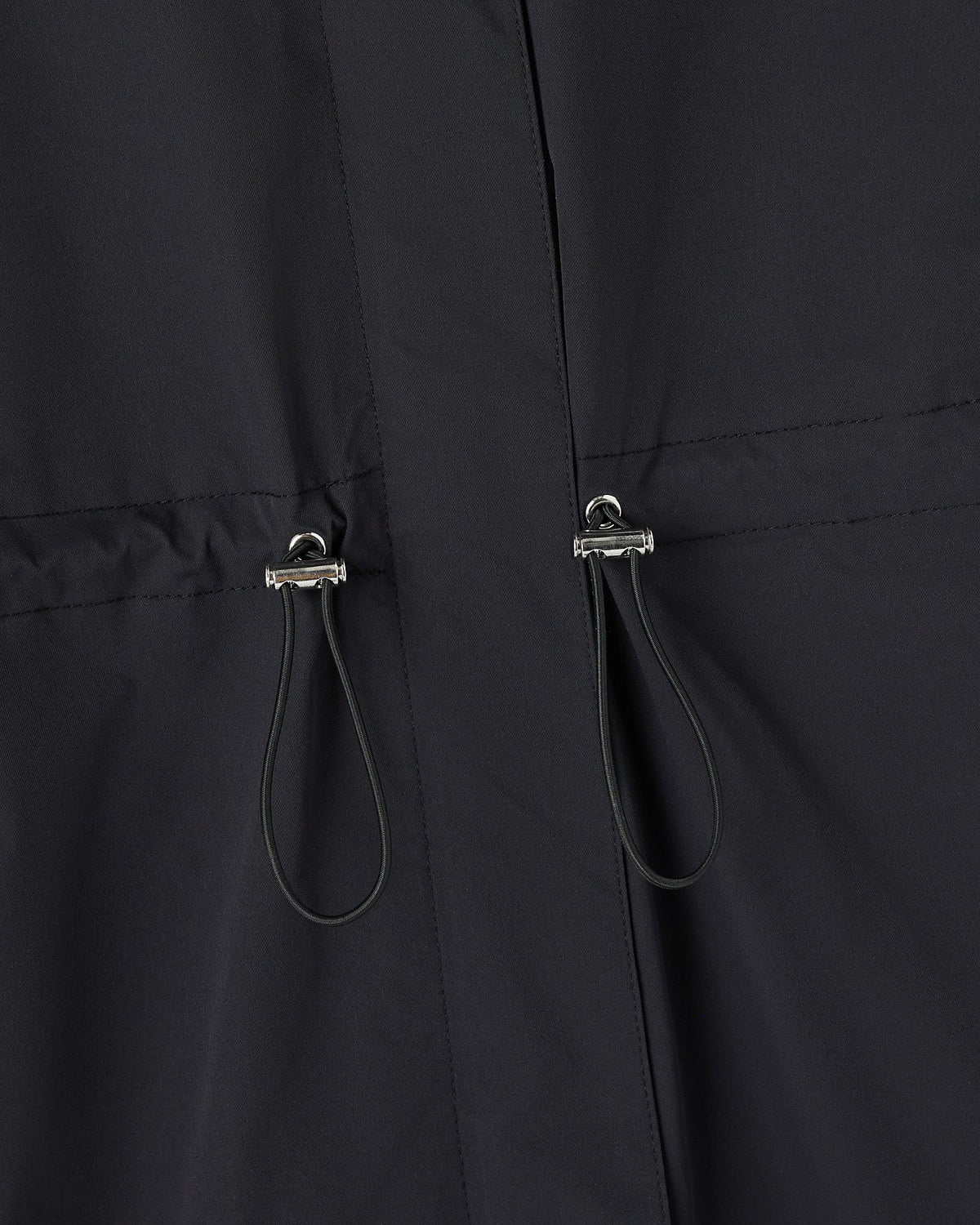 Tech Drawstring Jacket - Black