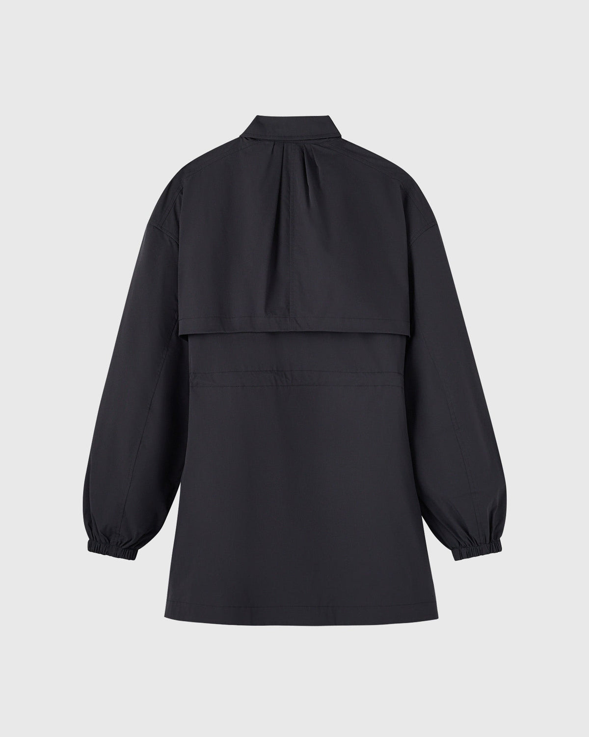 Tech Drawstring Jacket - Black