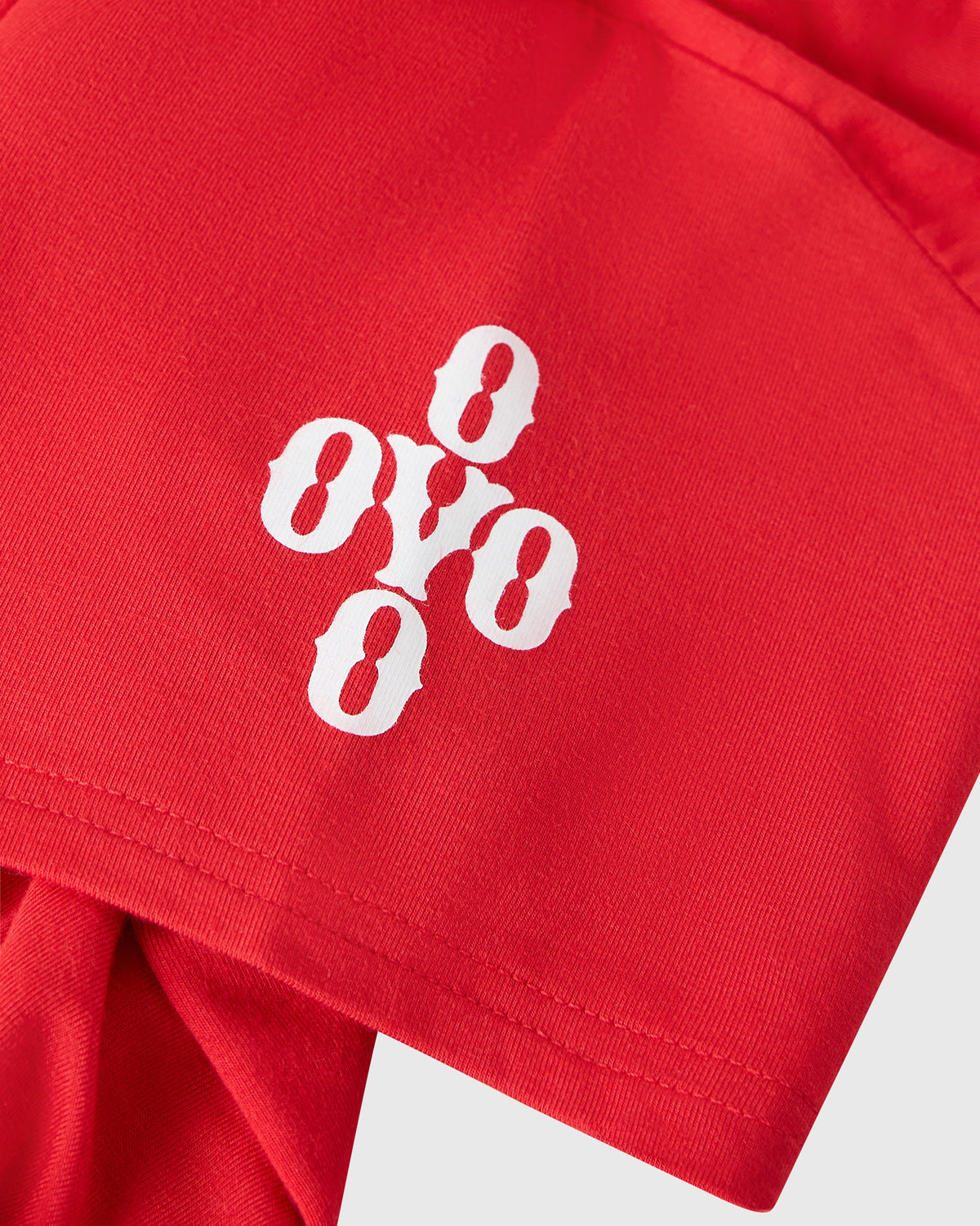 Cinched Pom Pom Tee - Red