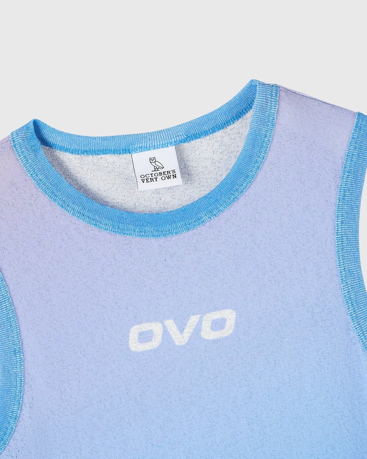 Sheer Ombre Tank - Vibrant Blue