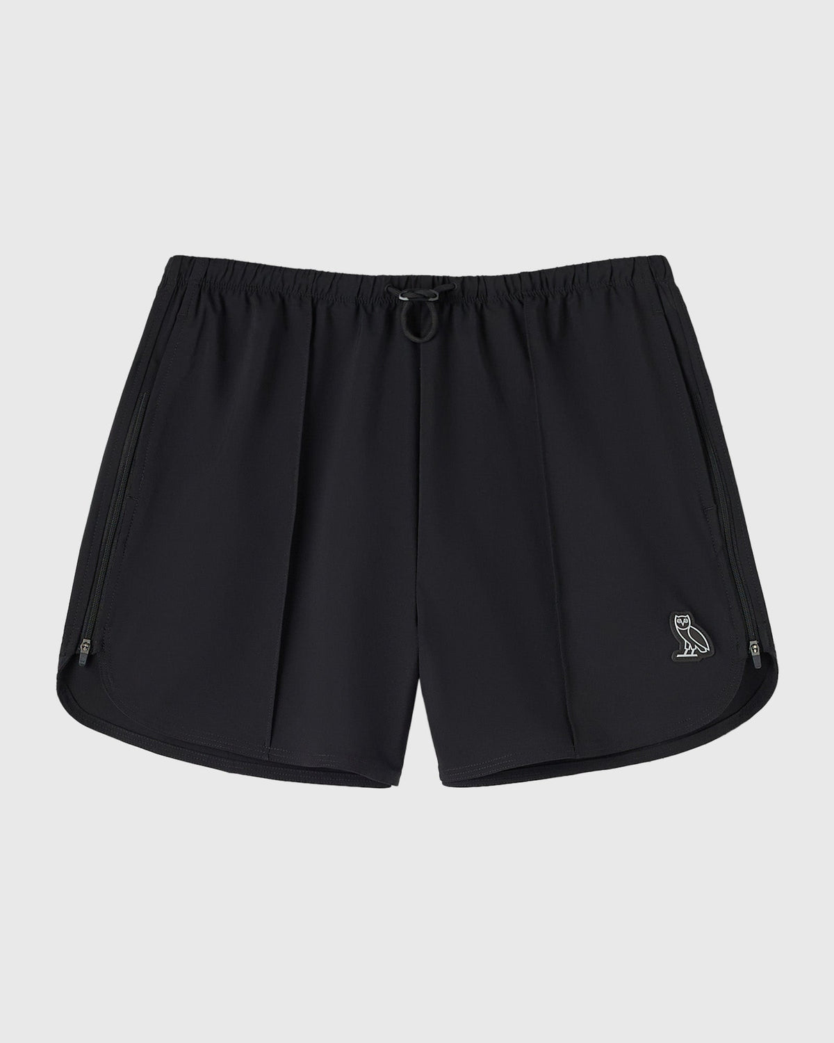 Active Zip Split Short - Black