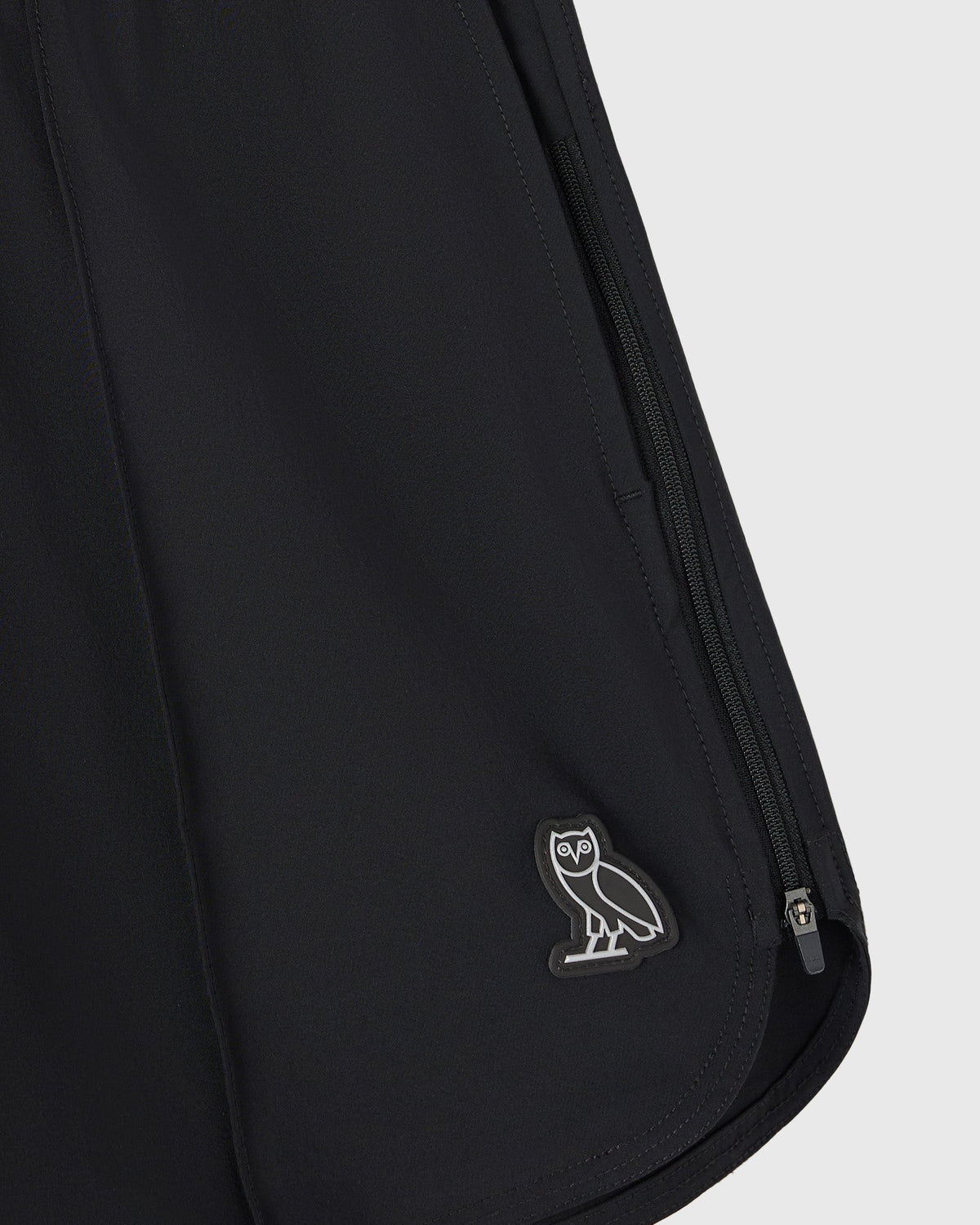 Active Zip Split Short - Black