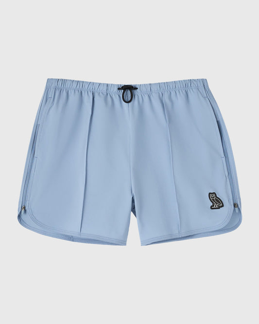 Active Zip Split Short - Ripple Blue