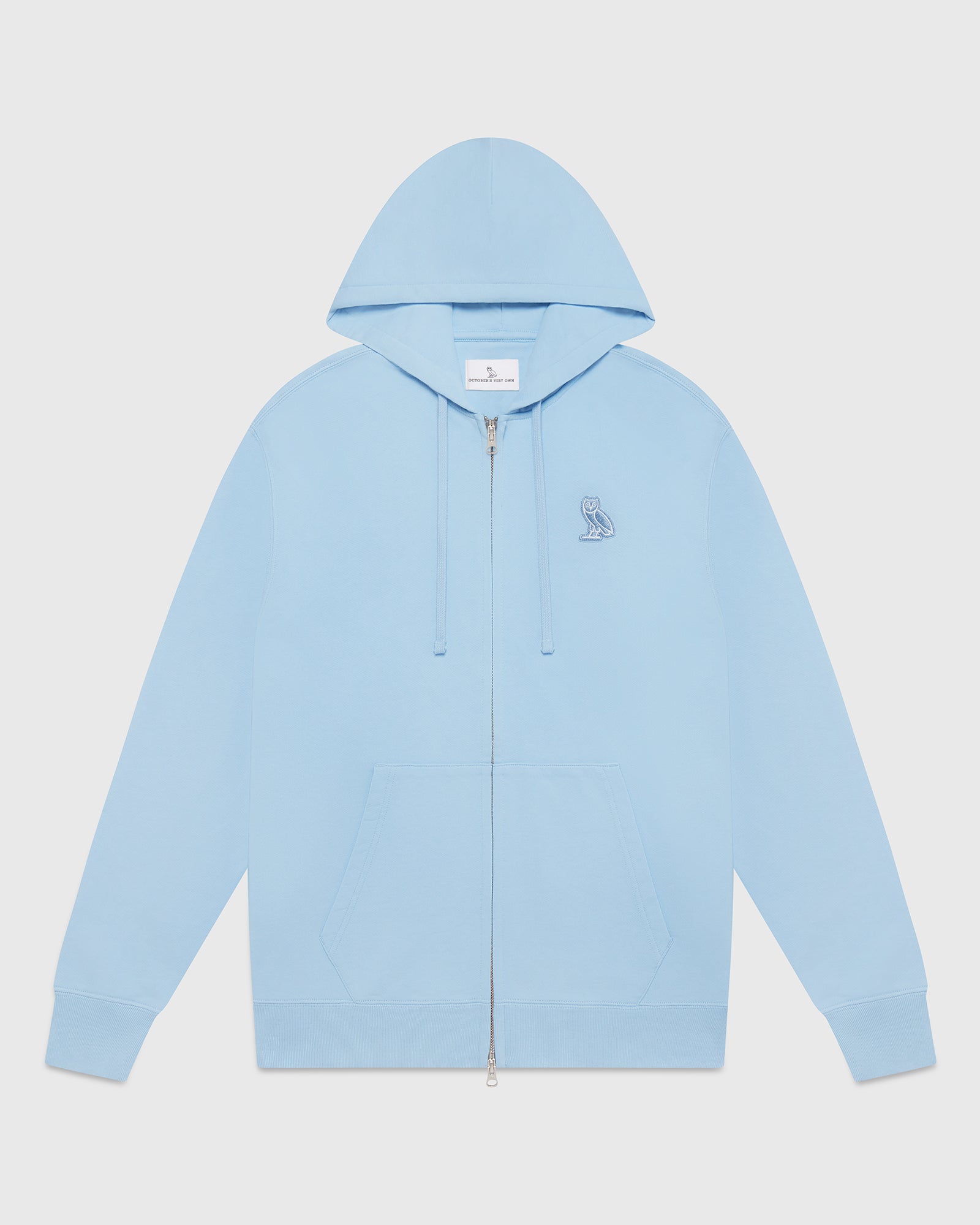 Classic Full-Zip Hoodie - Light Blue
