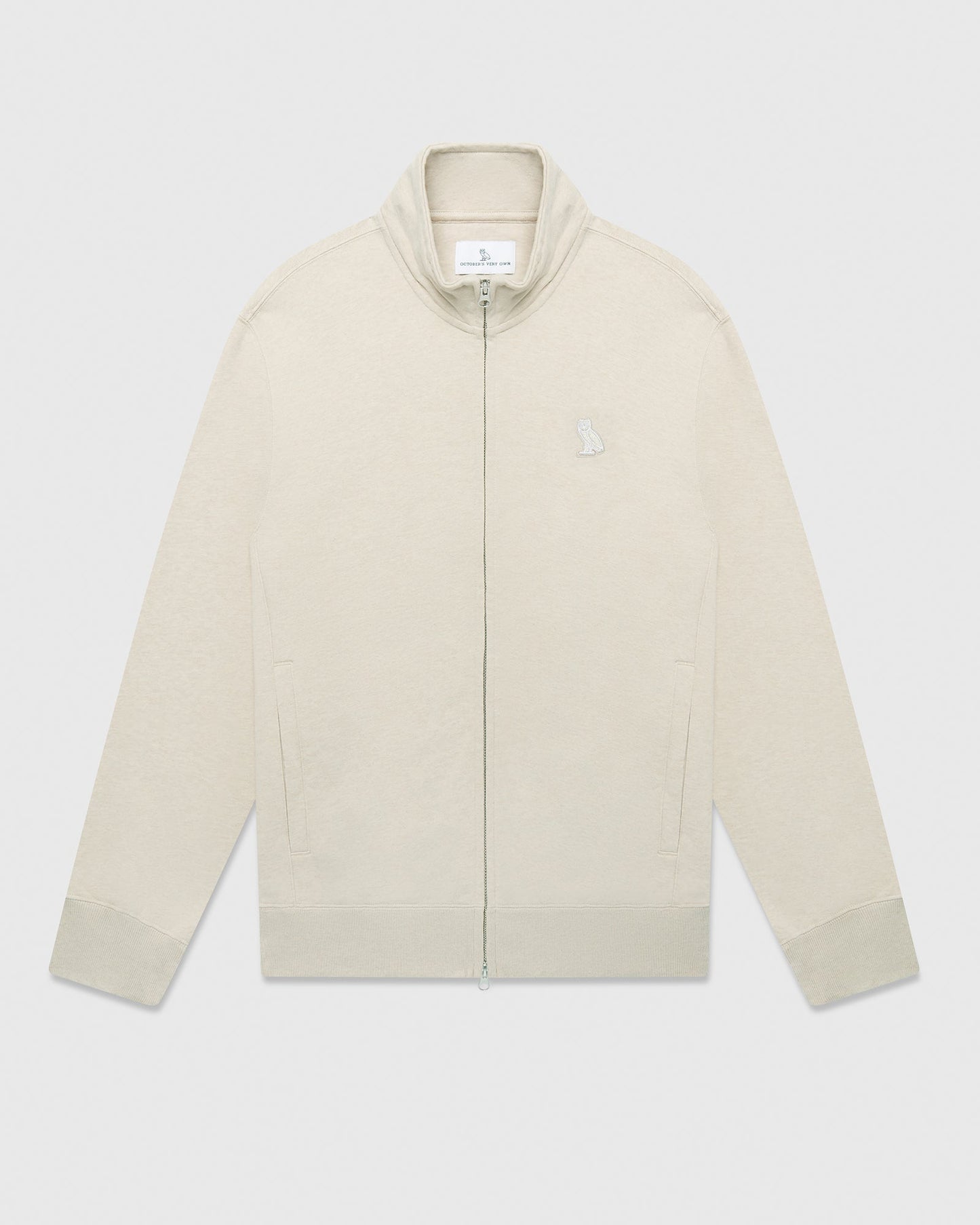 Classic Full-Zip Track Jacket - Oatmeal
