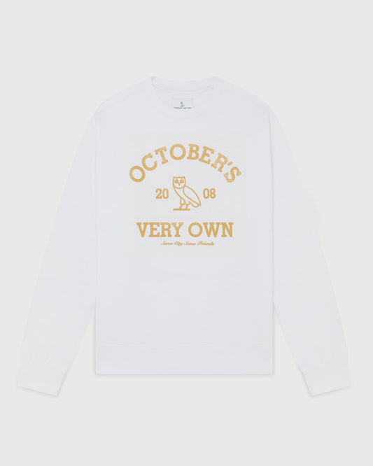 Collegiate Crewneck - White