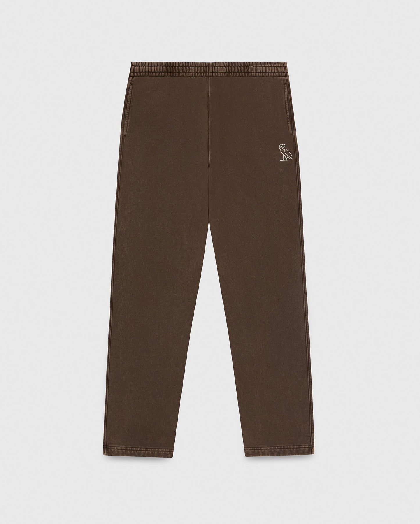 Muskoka Garment Dyed Open Hem Sweatpant - Brown