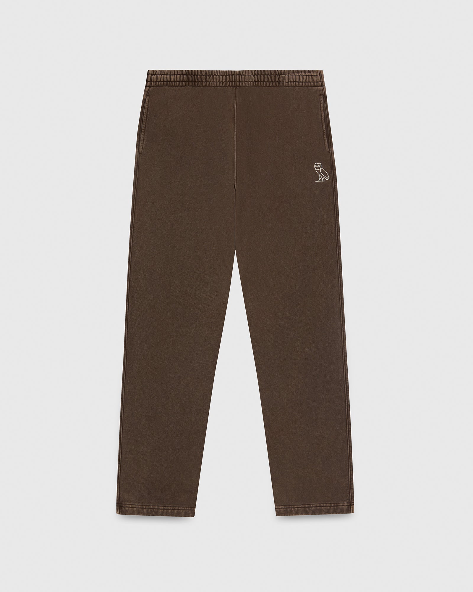 Muskoka Garment Dyed Open Hem Sweatpant - Brown