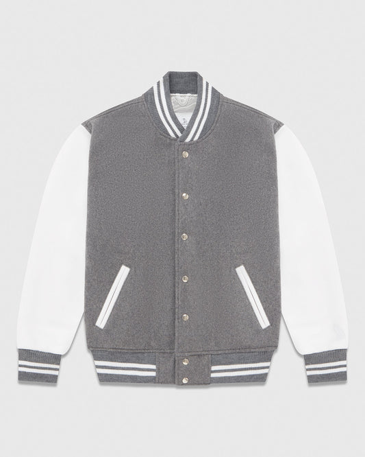 Varsity Jacket - Heather Grey